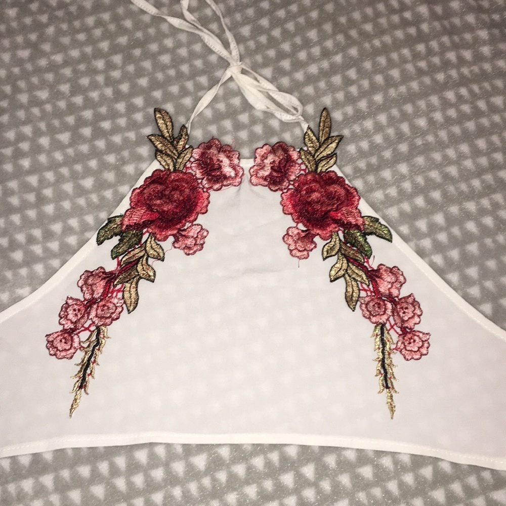 Embroidered Rose Two piece Set!